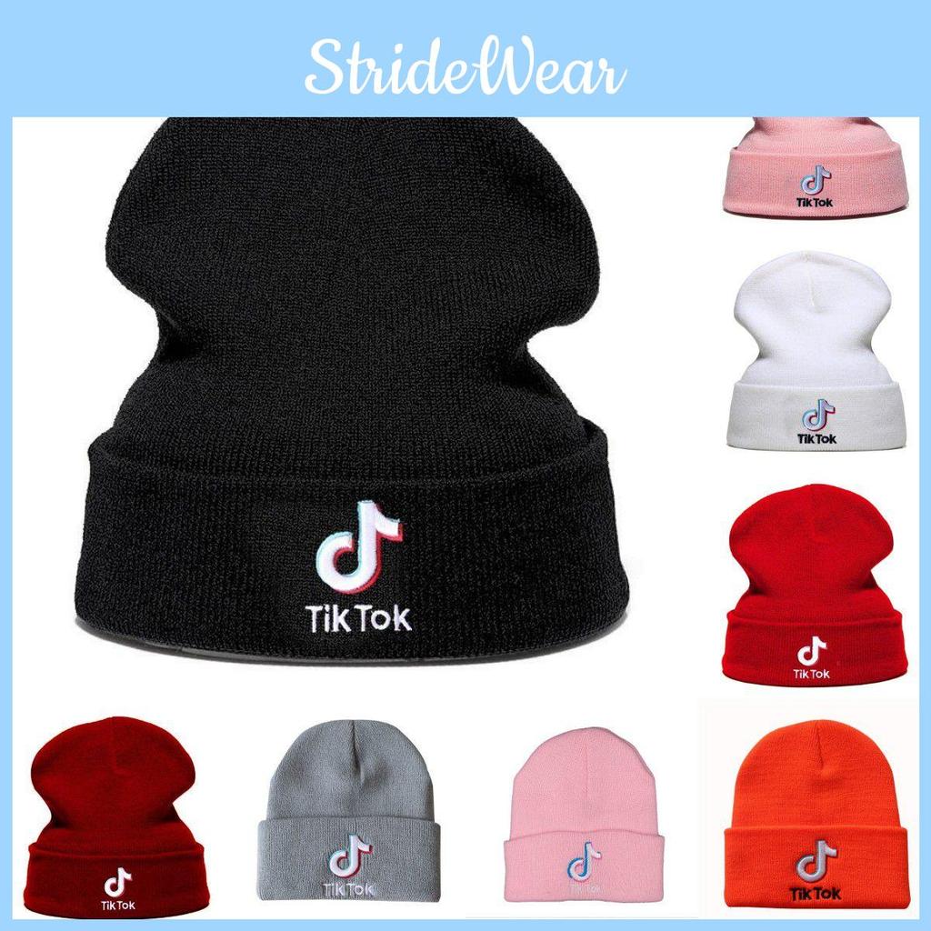 Stylish Tiktok Beanie Knitted Hat With Embroidery Letters For Unisex Fashion Lovers