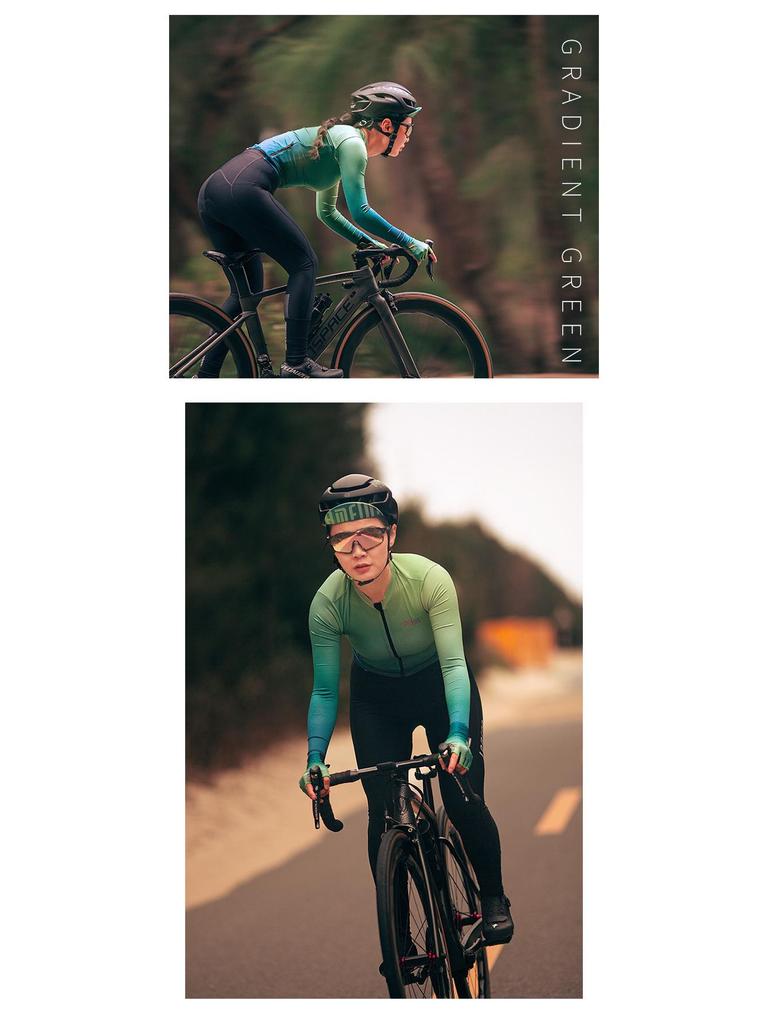 2022 Lampada Women's Trendy Long Sleeve Cycling Jersey for Spring/Summer