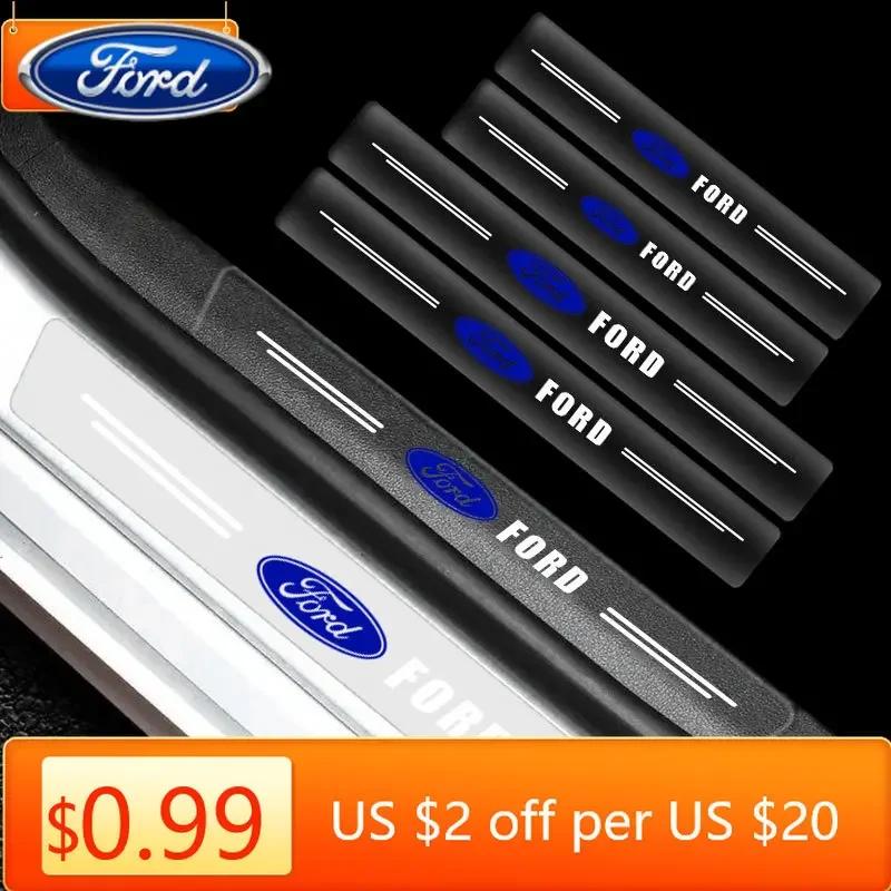 Car Sticker 2026 Ford New 2025 Hot Car Accessories Transparent Car Threshold Protection Sticker For Ford Focus 2 3 Mondeo Fiesta