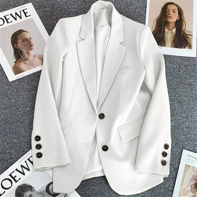 

2025 Spring/Autumn Women s Avocado Green Blazer - Casual Korean Street Style Double Extra Large белый