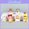 Mofusand Cute Cat Fried Shrimp Seafood Series Model Set Desktop Ornament For Collectors And Gift Enthusiasts
