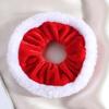 1/3/6Pcs Christmas Hair Ties Red White Velvet Hair Scrunchies Elastic Hair Band Ponytail Holder Glitter Sequins Snowflakes Hair Ropes