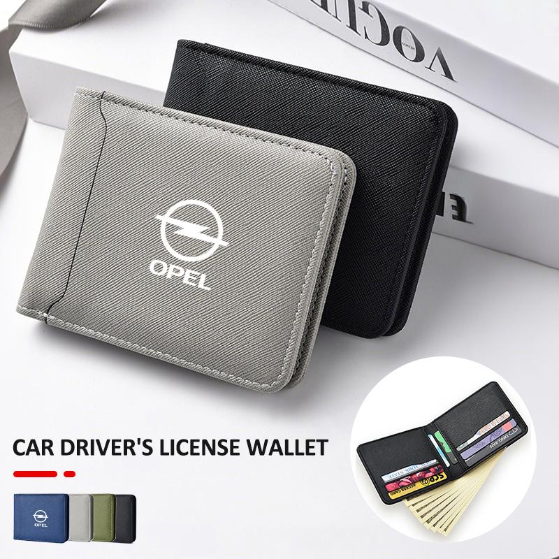 Fashion Car Men Coin Purse Wallet Multi Card Slot Credit Card Card Holder Purse For Opel Mokka Corsa Astra Phev Grandland Hybrid