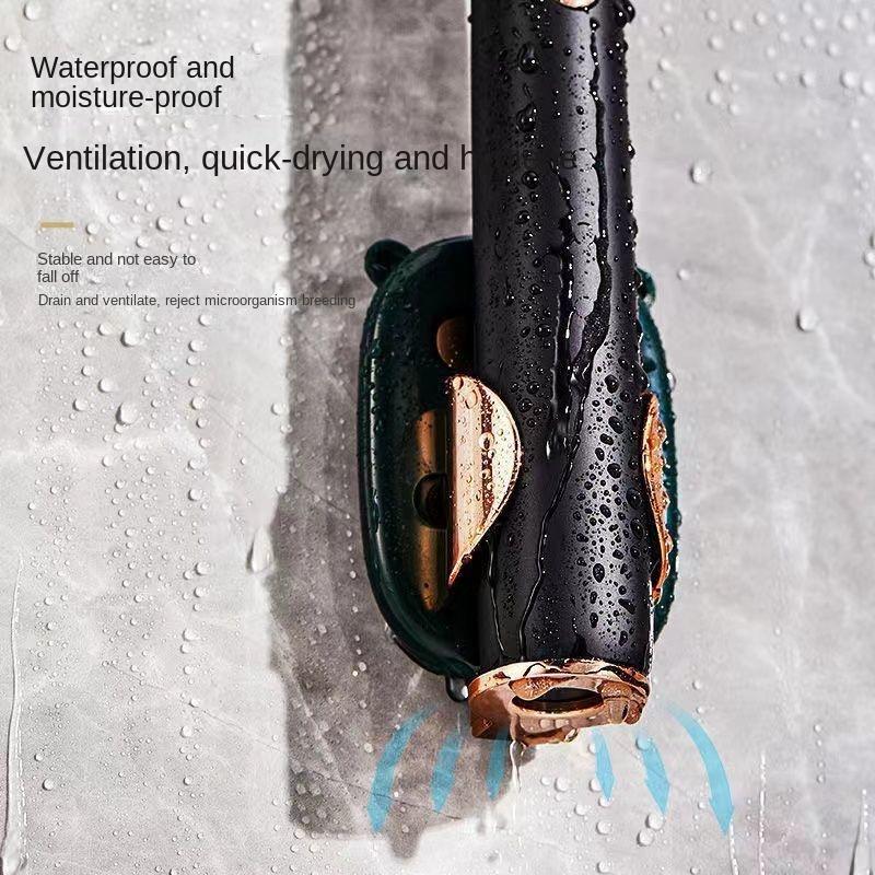 Electric Toothbrush Rack Punch Free Rack Toilet Wall Hanging Adhesive Toothbrush Wall Absorbing Storage Rack Brush Holder