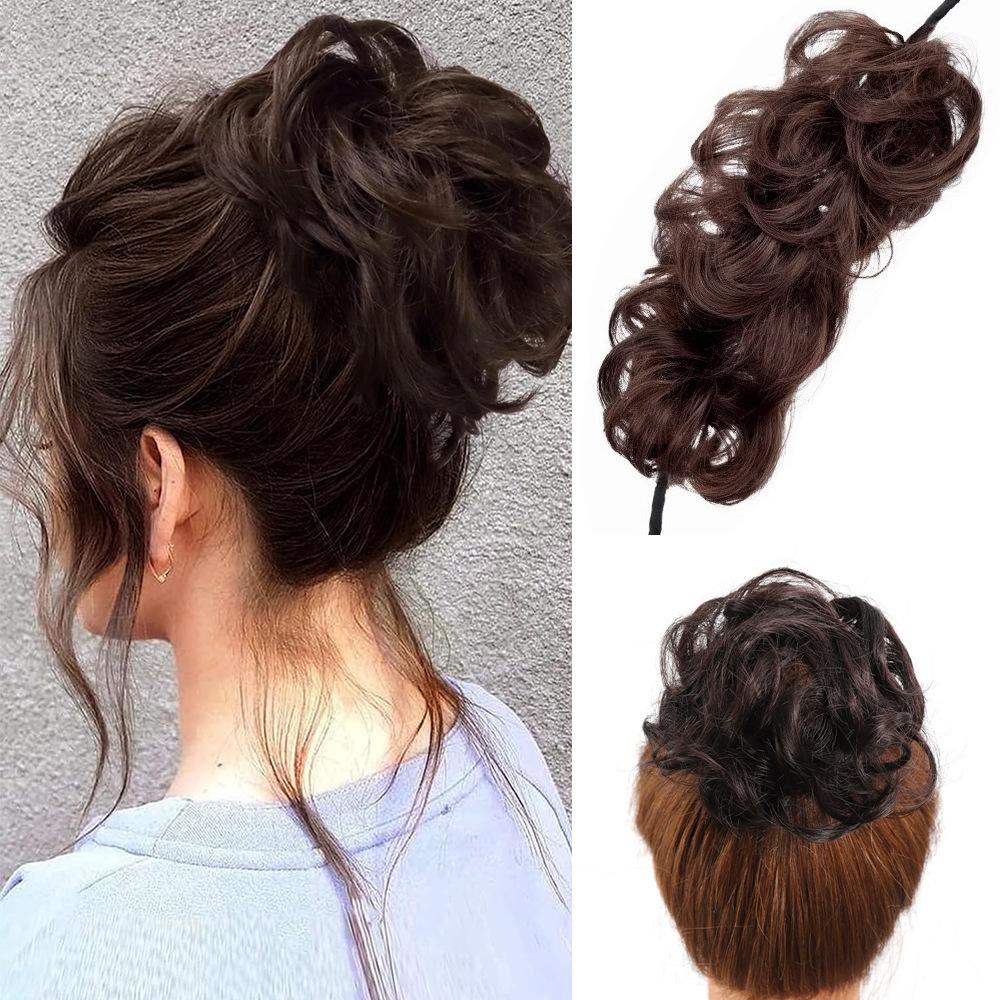 Twist Bar Self Winding Gold Flower Bud Wig