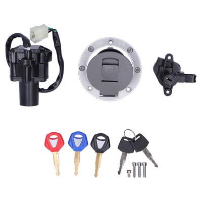 Motorcycle Ignition Helmet Fuel Tank Lock Set with Keys Fit for Yamaha XJR XJR1200 XJR1300 XJR400 FZ400