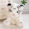 6 Kinds Tiger Plush Puppet Cute Brown White Cartoon Forest Animal Interactive Plushie Tell Story Education Stage Prop Gift