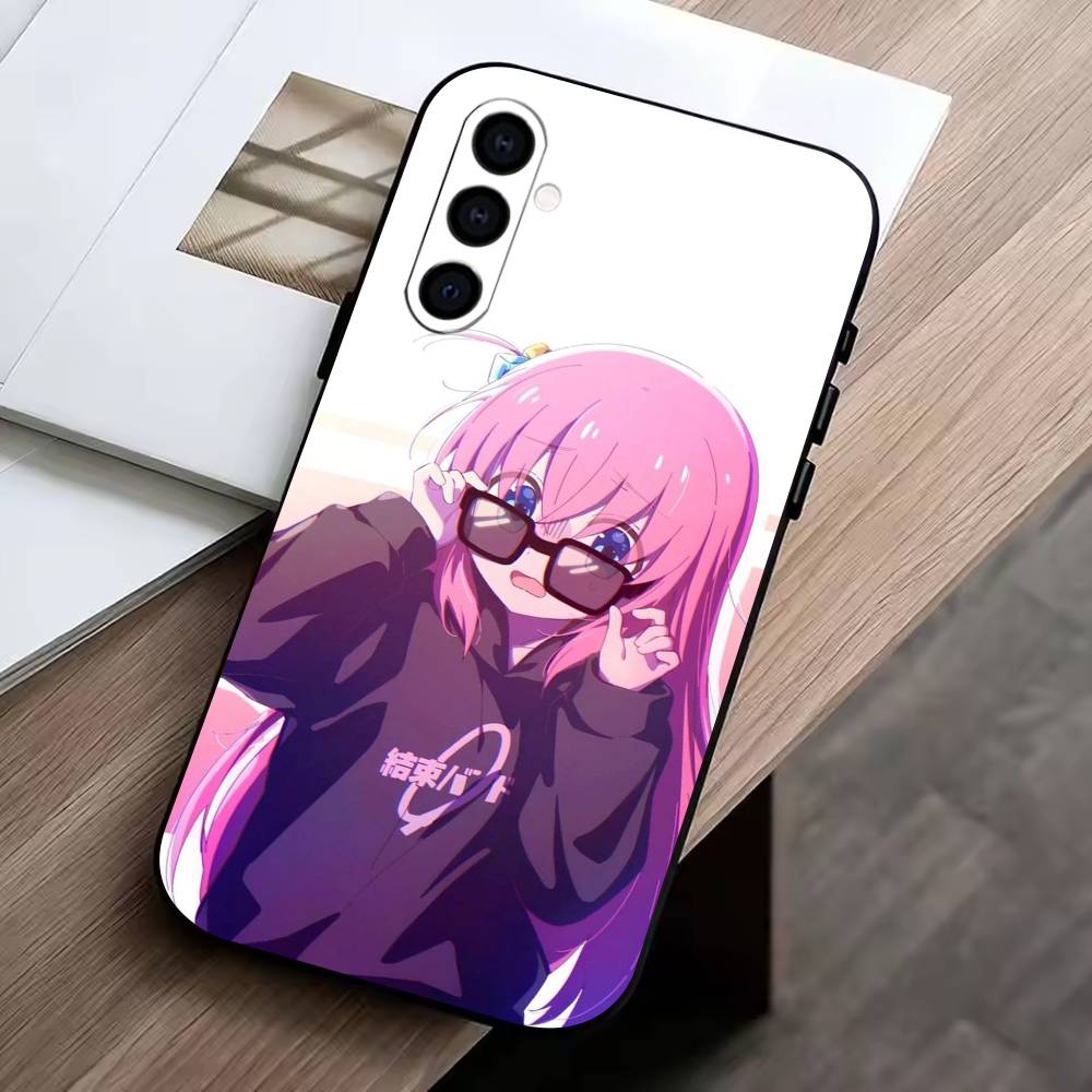 Anime B-Bocchi the Rock Hitori G-Gotoh Handyhülle Für Samsung Galaxy A73,A72,A71,A70,A53,A52,A51,Andere Weiche Schwarze Hülle