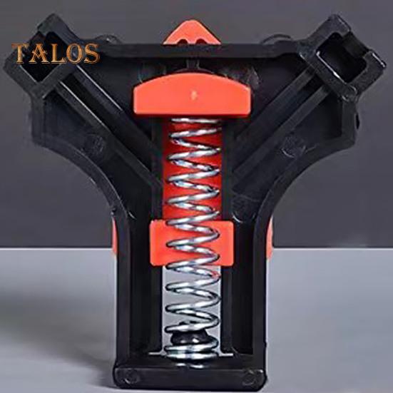 Convenient Woodworking Right Angle Clamp Red Plastic Clip-on No Assembly Durable Secure Grip Corner Clamp Carpentry Tool Set