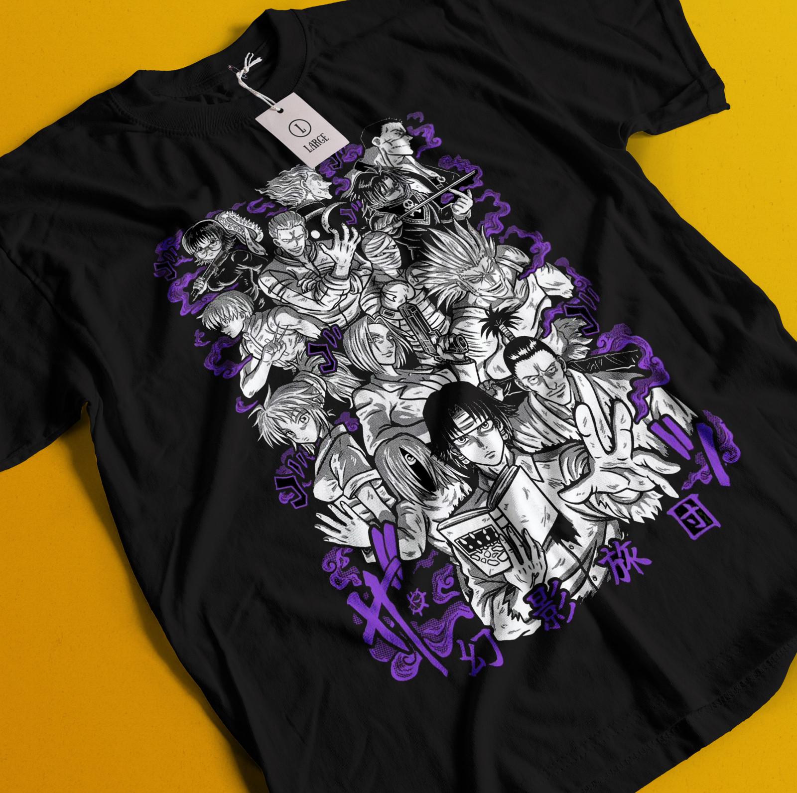 

Phantom Troupe Shirt Chrollo Tshirt Hisoka T-Shirt Mens Womens Tees Top Kurapika Killua Ilumi Meruem 4XL