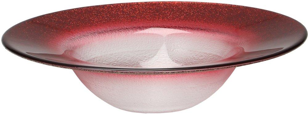 

Vetro Felice Bowl, Medium, 19.5cm, Red, Happy Glass Glitter, 64620 G003