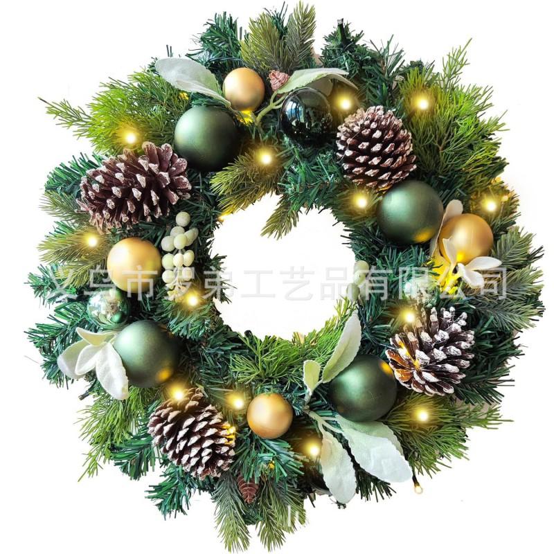 Christmas Wreath Door Hanging Decor Home Mall Window Party Festive Simulation Ornament