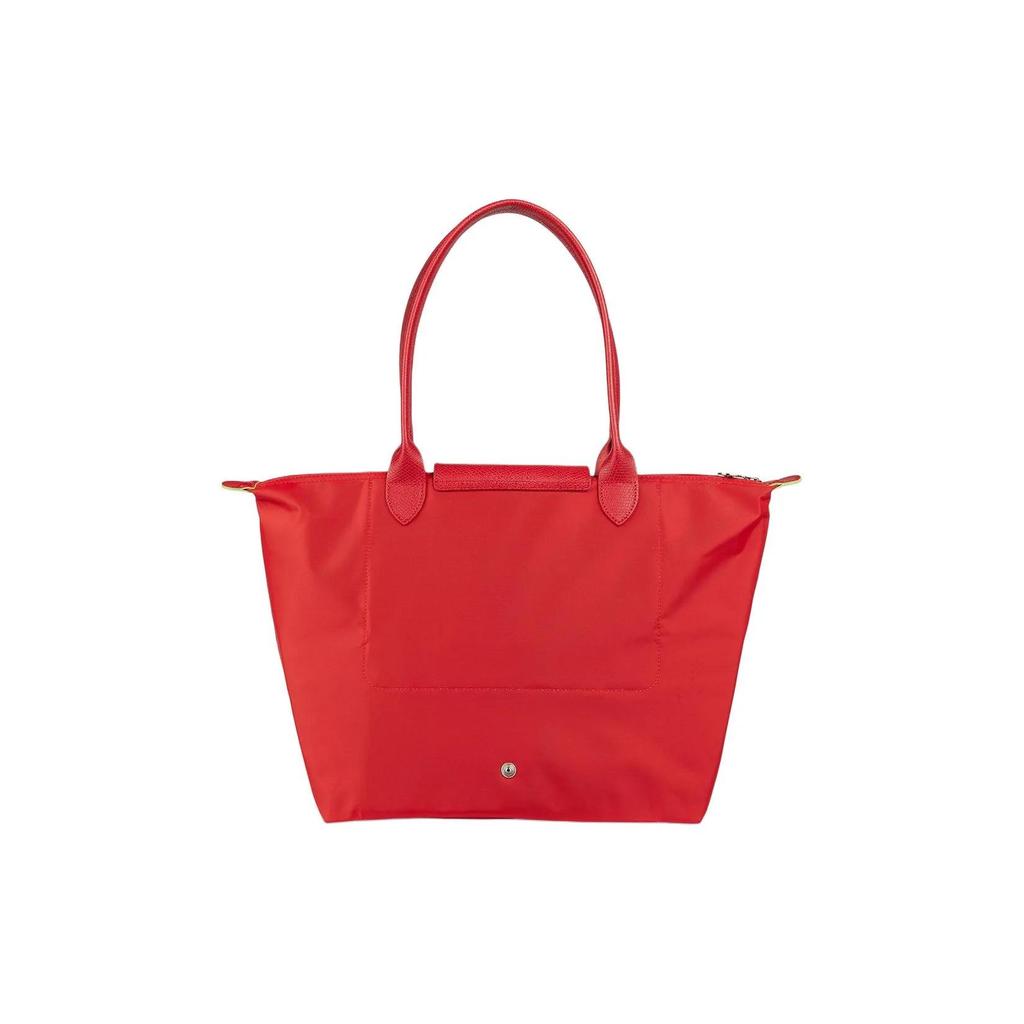 LONGCHAMP Le Pliage Green Recycled Canvas Leather Trim Dumpling Bag Handbag , Shoulder Bag Women's Tomato Red (Unisex) Shoulder Bags
