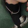 Light luxury retro natural freshwater pearl necklace women's niche high-end sense antique long millet bead sweater chain spring and autumn