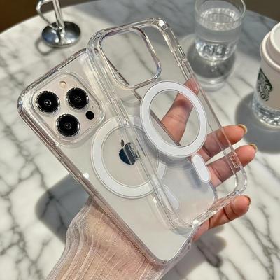 Magnetische transparente Hülle für Apple iPhone 17 Pro Max, Kompatibel mit 16/15/14/13, Magsafe Zwei-in-Eins.