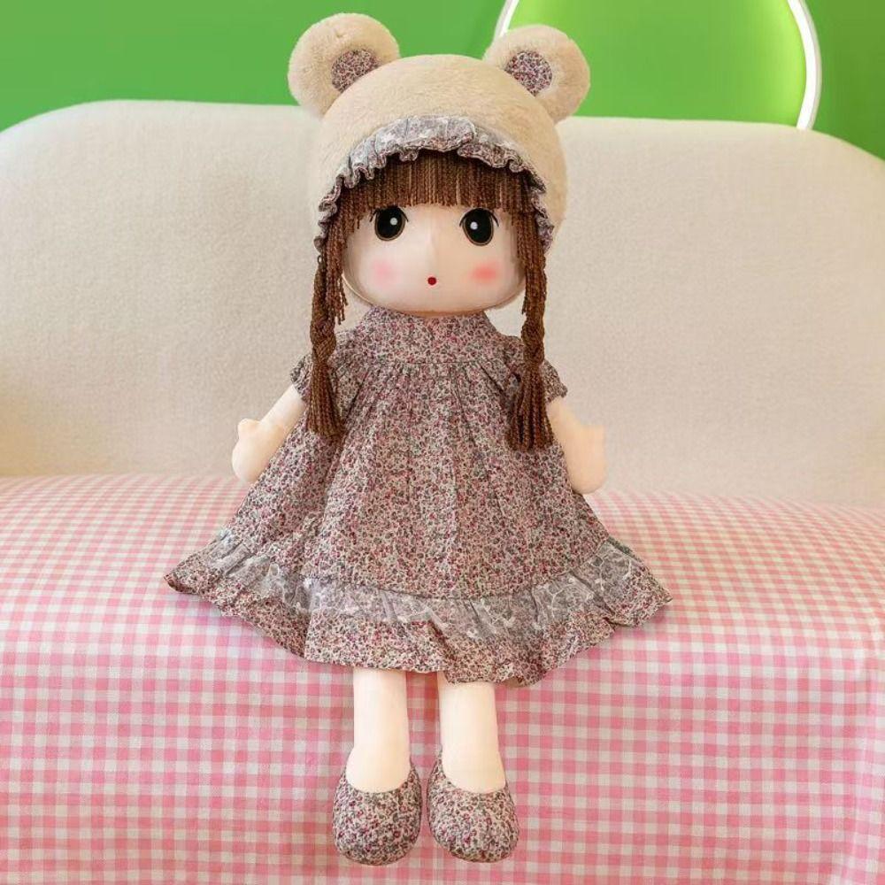 Cute Design Gril Plush Toy Cartoon Girl Stuffed Toys Stuffed Animal Dolls Sweetheart Doll  Kids