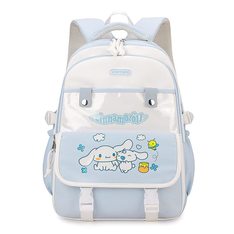 

Trendy Lightweight Nylon Student Backpack In Blue Purple Pink Black For School And Travel синій