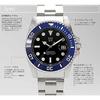 HYAKUICHI 101 No.1Z 20 ATM Water Resistant Diver's Watch with Ceramic Bezel (Blue and Black)