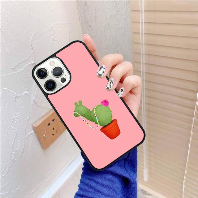 Llama Alpaca Face Animal Cactus Phone Case For apple 16 11 12 13 14 Pro Max Plus for coque