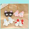 Pantofi Papuci de Casă Calzi Kuromi My Melody Cu Textură Moale Blănoasă