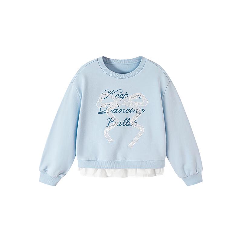 Mini Balabala Girls' Autumn Pullover Sweatshirt