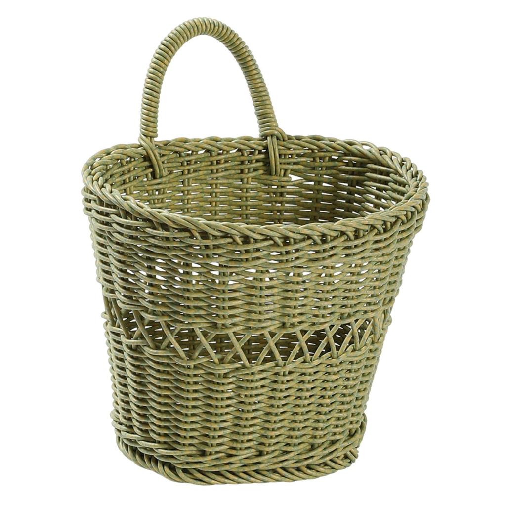 Woven Hanging Wall Basket Decoration Storage Organizer Fruit Vegetable Holder Wall Mounted Storage Basket for Bedroom Garden