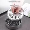 Fireproof Triangular Mosquito Coil Box with Lid - Anti-Scald, Portable Ash Tray for Outdoor Use