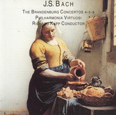 CD JOHANN SEBASTIAN BACH, PHILHARMONIA - The Brandenburg Concertos 4-5-6 WVH053 Erasmus Muziekp 1992 Netherland Classical Used