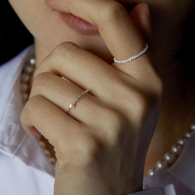 JUDY AND PAUL [925 Silver] Ariella Daily Point Chain Ring