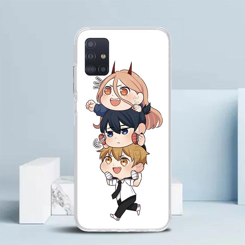 C-Chainsaw Mans Cute Soft Cover for Samsung Galaxy A12 A22 A32 A52 A72 A02S Phone Case Note 20 Ultra 10 S10 Plus A51 A71 A50S A2