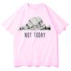 Funny At Walker Not Today T Shrits Unisexs Women Oversized Tee Shirts High Quality Aesthetic Short Sleeves Gothic Clothes Teenagers