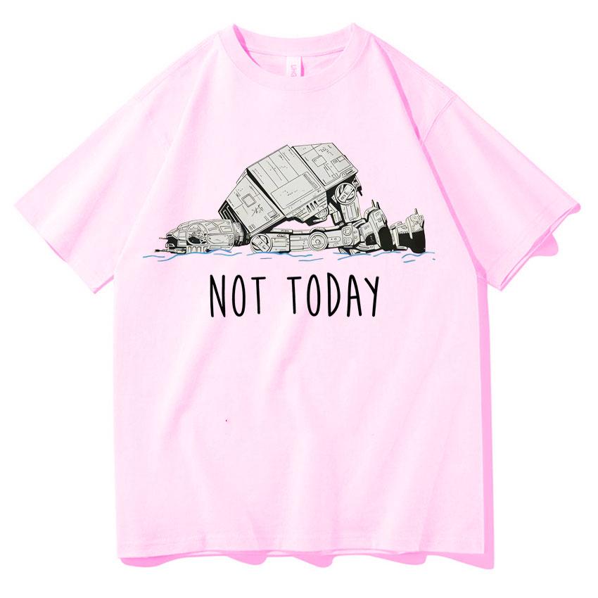 Funny At Walker Not Today T Shrits Unisexs Women Oversized Tee Shirts High Quality Aesthetic Short Sleeves Gothic Clothes Teenagers