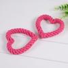 Hund Seilspielzeug Handgewebt Bissfest Geruchlos Herzform Kauen Welpe Zahnen Baumwollseil für