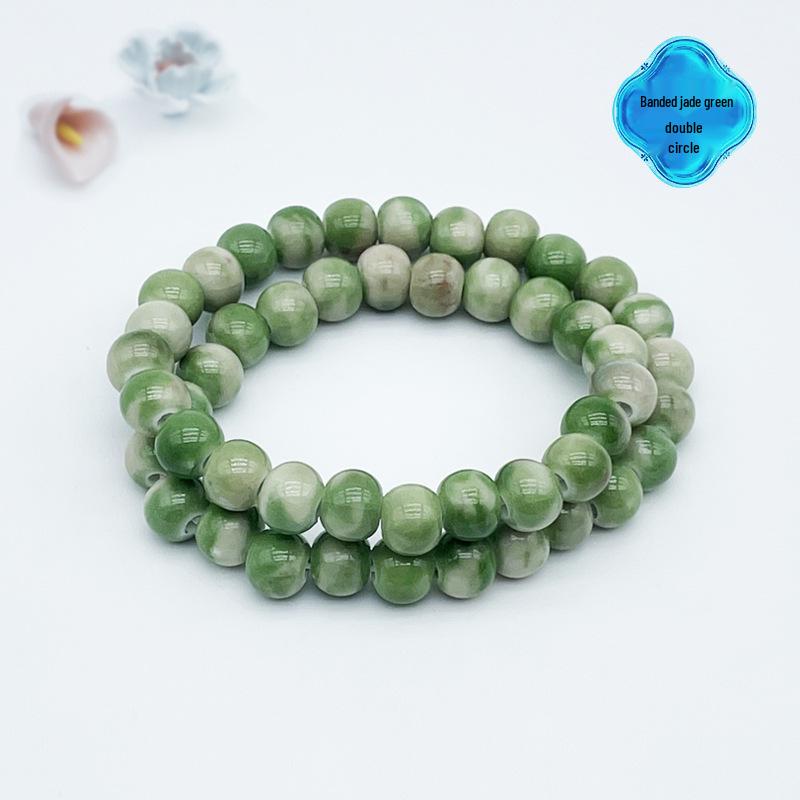 Jingdezhen Keramikarmband: Neuer chinesischer Stil handgefertigter Perlenring