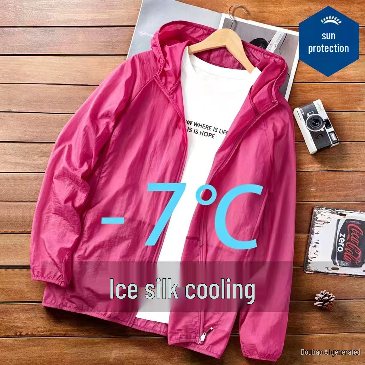 

New Men s Plus Size Lightweight Hooded Sports Jacket - Breathable, Trendy, Sun Protection for Summer/Fishing 3XL (150-170)