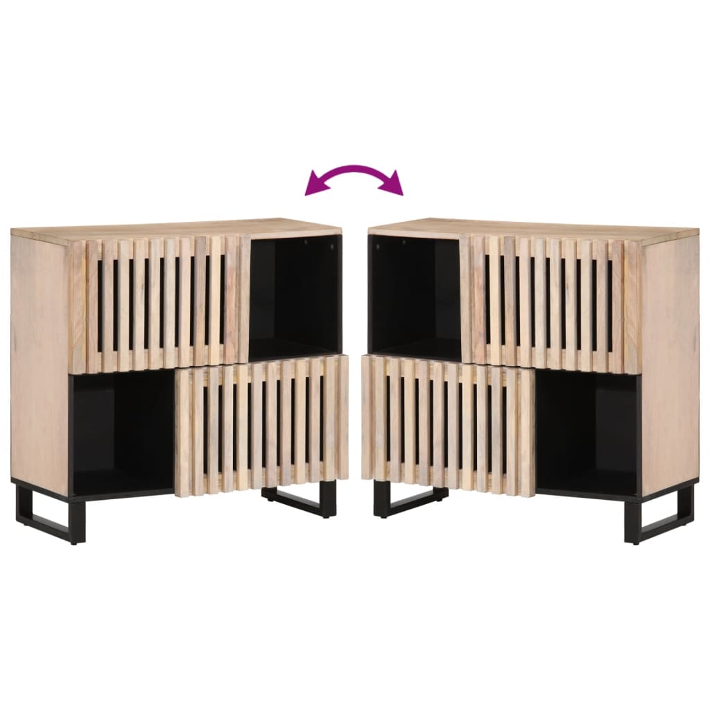 Sideboard 80 X 34 X 75 Cm Solid Mango Wood