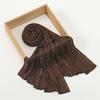 Elegant Rhinestones Embellished Mercerized Cotton Scarf For Women Lightweight Head Wrap Shawl Multifunctional Draping Accessory