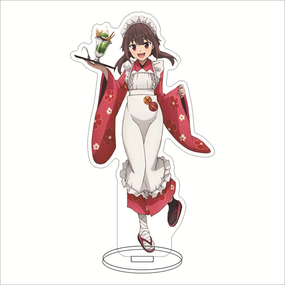 Anime To Offer Fireworks for A Better World Stand Cartoon Acrylfigur Standing Model Plate Desktop Cosplay Collections