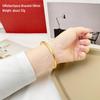 Women's Gold Sand Bracelet: Long-Lasting Copper Alloy, Ancient Heritage, Four-Leaf Clover for Two-Life Happiness.