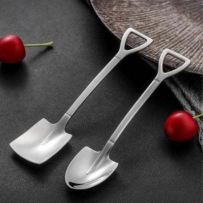 1 Minimal Stainless Steel Basic Dessert Spoon (Choose 1 Design)