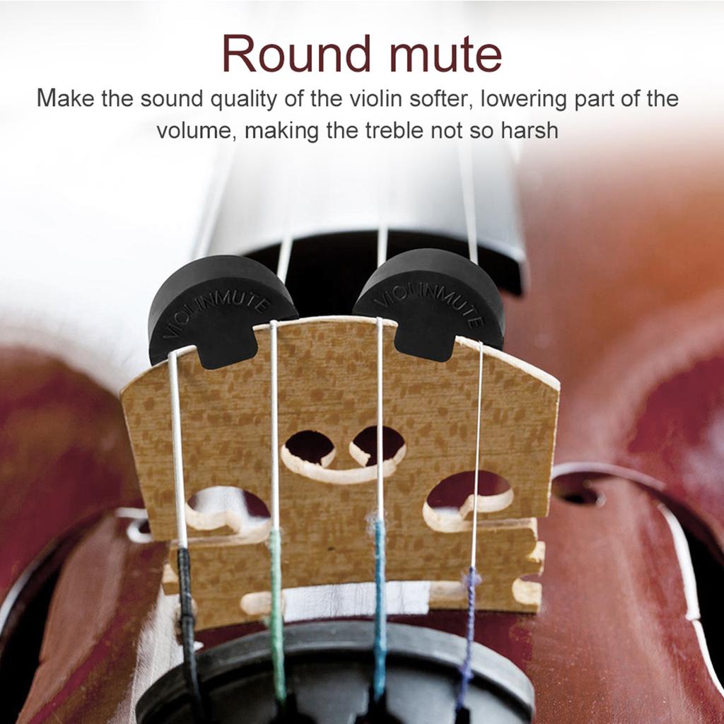 Volume Control Mute Silencer Fingerboard Five Claw Round Mute Violin Accessories Set Kit
