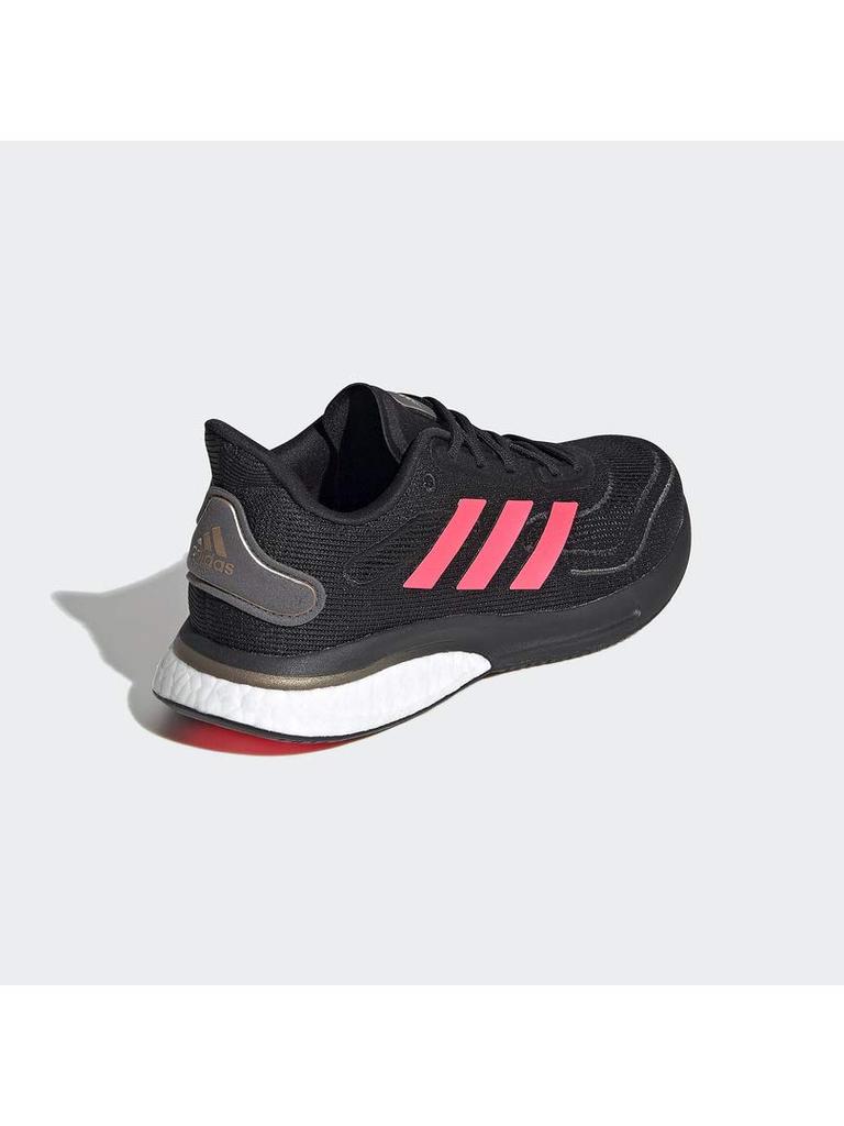 Adidas Supernova HJ156 Women's Running Shoes, Core Black/Signal Pink/Copper Metallic (FV6022), Size 24.0 cm