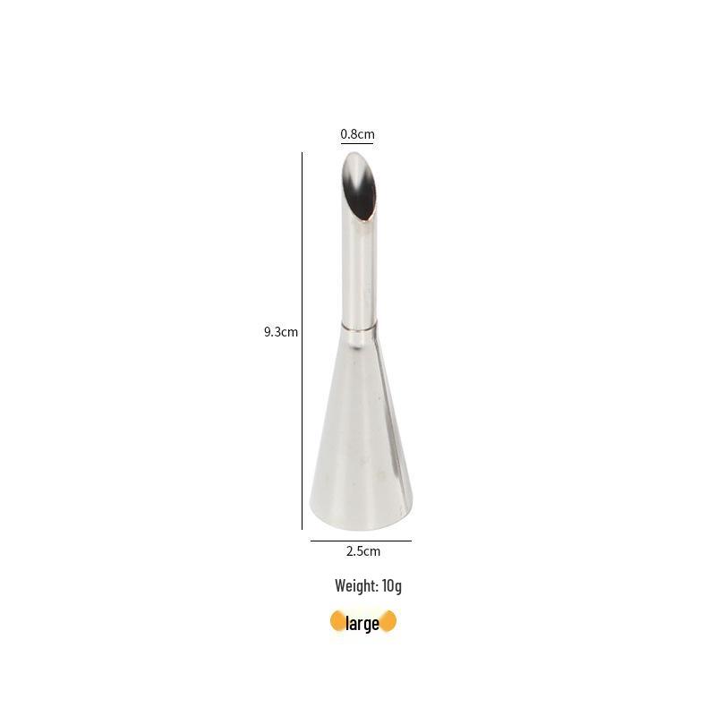 Stainless Steel 430 Piping Tips Set for Cream Puffs – Small/Medium Cake & Flower Baking Tools