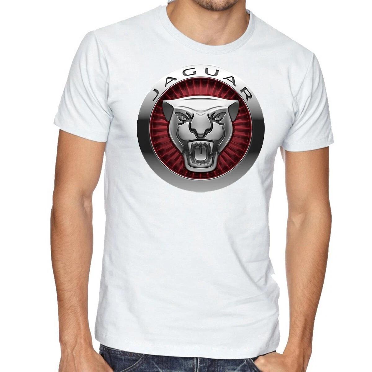 Jaguar Car Logo White T-Shirt - 689- XL