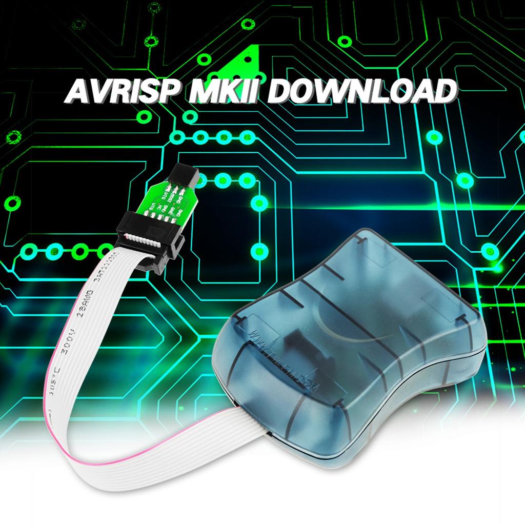 1 Set AVRISP MkII Downloader Compatible With Original Programmer Supports AVR Studio