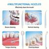 Nigf USB Rechargeable Water Flosser Portable Dental Irrigator 120Psi Waterproof Teeth Cleaner with Large Water Tank