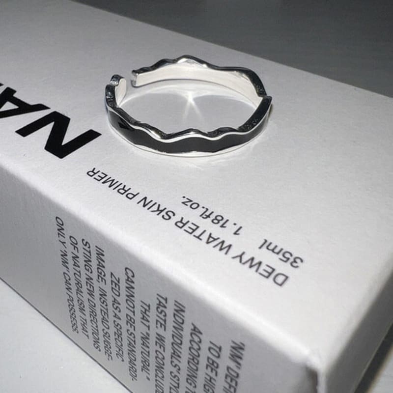 Mosxe [925silver] Epoxy Wave Ring