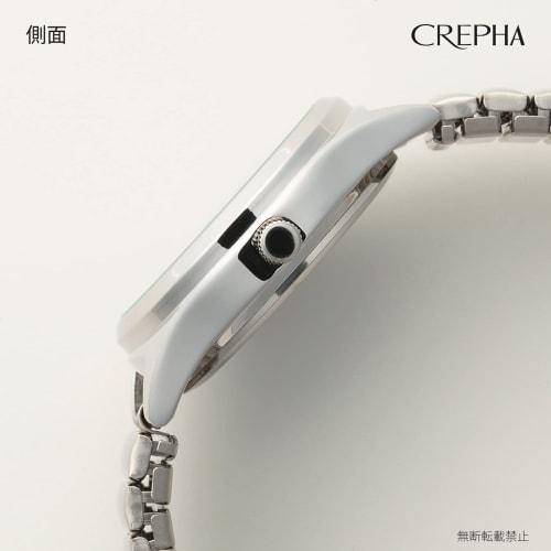 Creffer Watch Analog Women's Solar Rechargeable Metal Band Silver SM-AL169-WTS