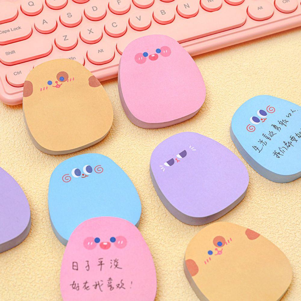 Cartoon Messages Sticking Paper Colored Message Paper Memo Pad Sticky Notes  Office