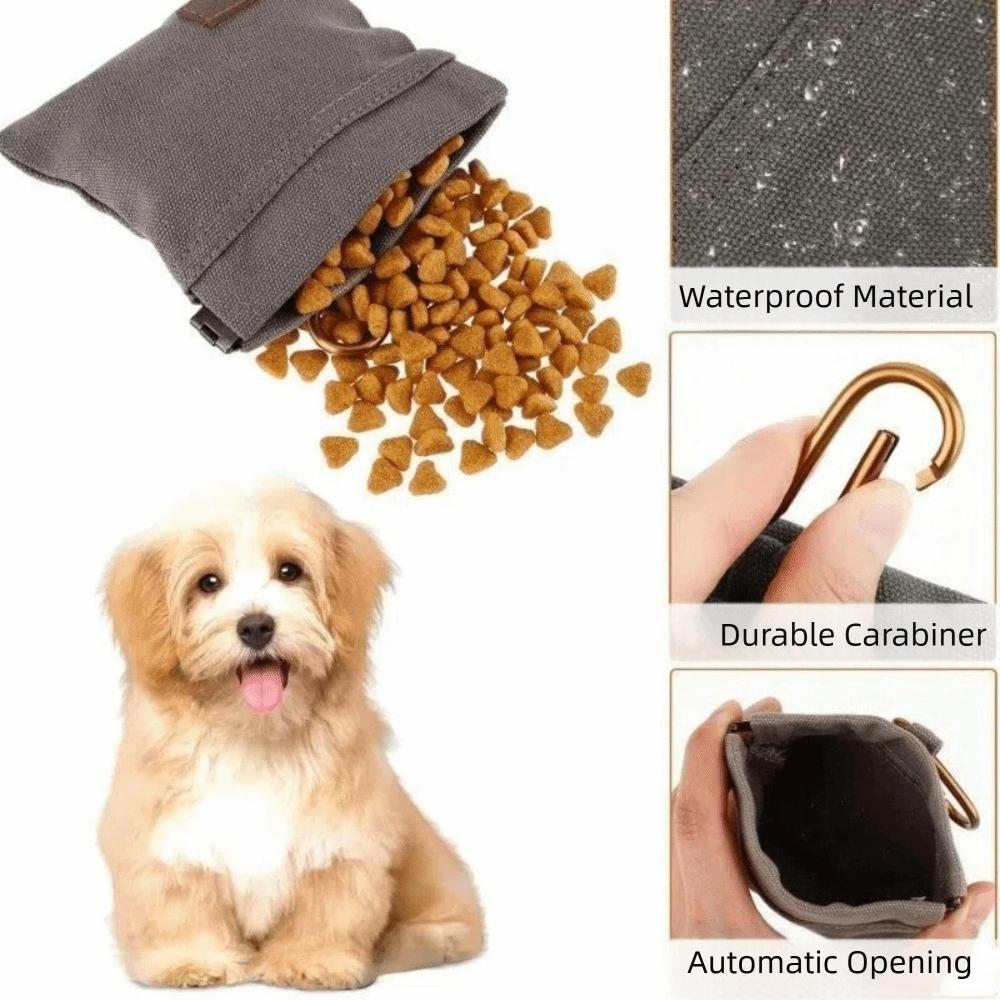 With Carabiner Dog Treat Pouch Durable Dog Training Treat Pouch Hands Free Treat Bag Dog Walking
